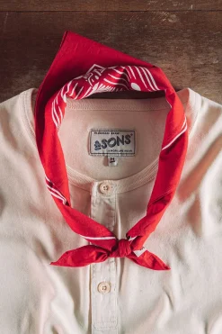 Woodcut Bandana Red